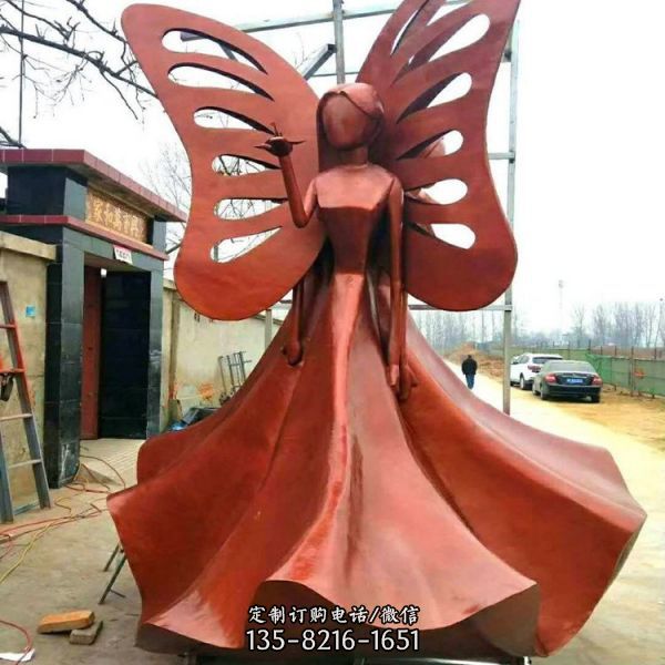 大型不锈钢人物雕塑抽象公园广场景观摆件