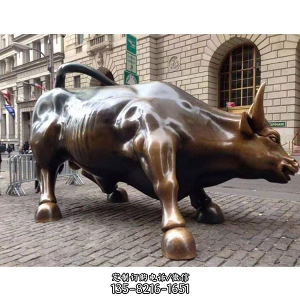 广场大型纯铜打造激励奋进 农耕牛雕塑（5）