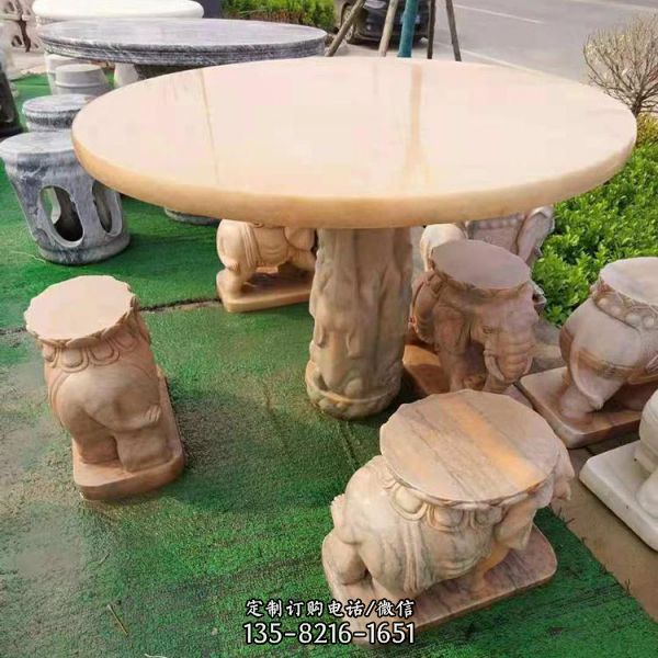 园林景观仿古石雕园林创意石桌石凳雕塑（3）