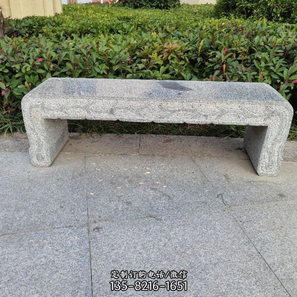 园林凉亭石坐凳 小区休闲石桌凳 青石仿古石桌凳雕塑（4）