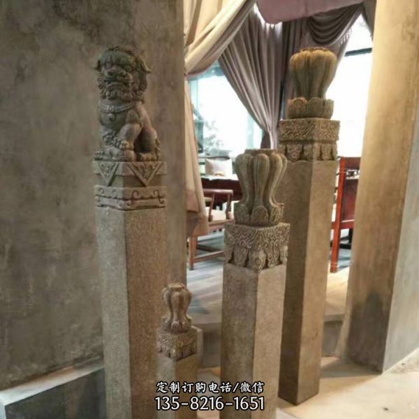 青石拴马柱是一件令人惊叹的艺术品，它以精美的雕刻工…