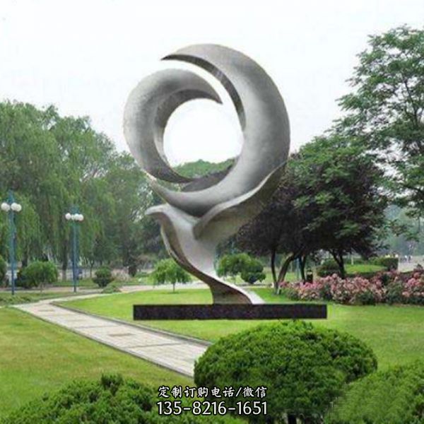不锈钢铁艺仿真鸽子动物雕塑 公园广场创意艺术造型（1）