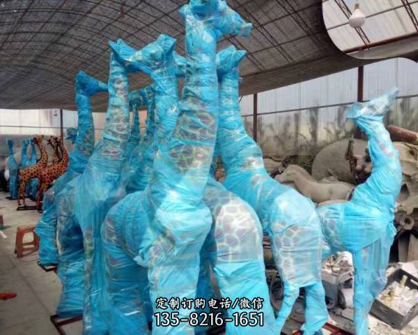 动物园玻璃钢仿真动物雕塑（7）