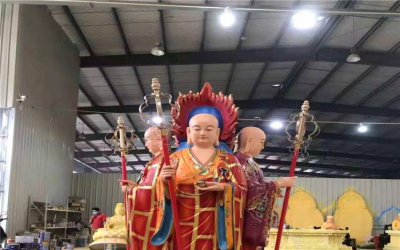 从地藏王雕塑看古老的佛教文化