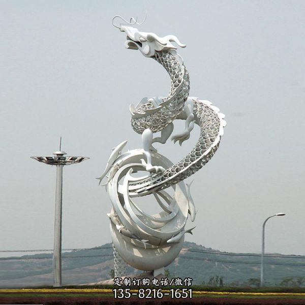 抽象动物不锈钢和平鸽雕塑 公园草坪动物雕塑（2）
