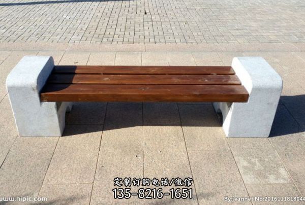 大理石桌石凳定做公园长凳小区公园摆件（2）