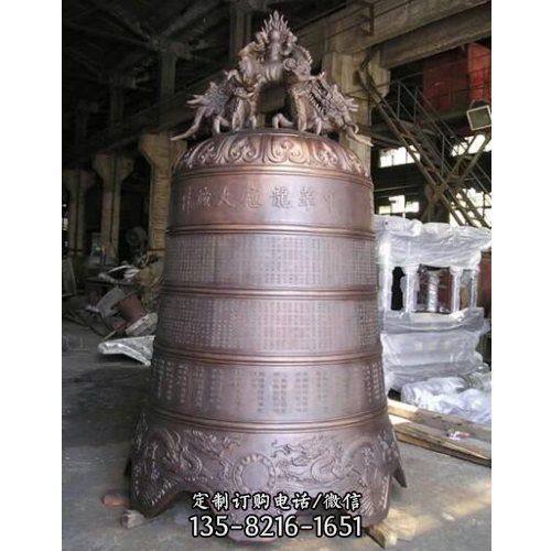 寺庙祈福紫铜户外大型铜钟雕塑（1）