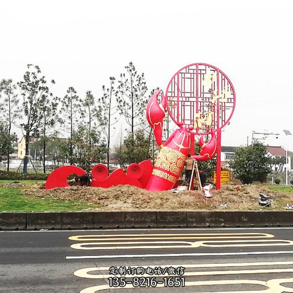 园区广场大型创新金属雕塑地标摆件（1）