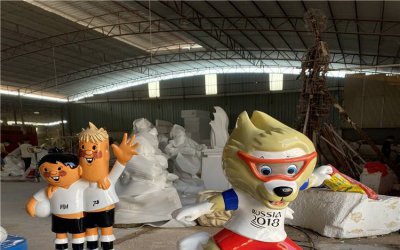 奥运场馆吉祥物玻璃钢雕塑