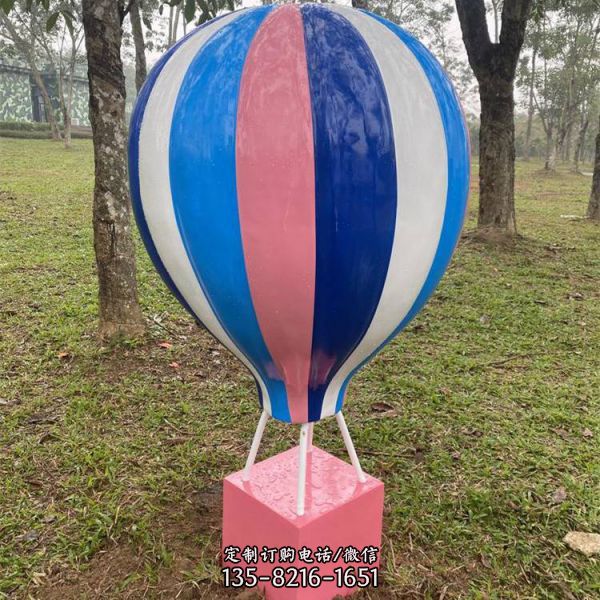 彩绘玻璃钢卡通气球小品游乐园装饰摆件雕塑