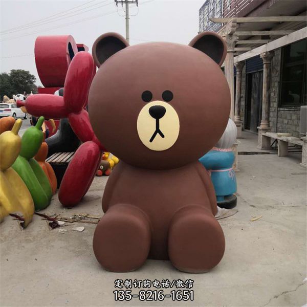 幼儿园商场卡通摆件卡通维尼熊雕塑（2）