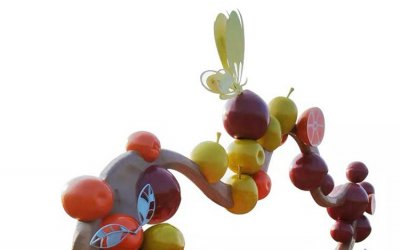 果蔬玻璃钢卡通水果造型雕塑