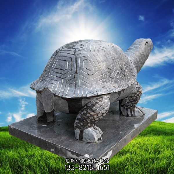 精美乌龟雕塑是一种优雅，可爱的雕塑，它可以增添室内…