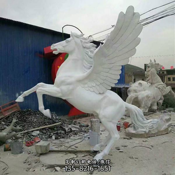 飞马玻璃钢大型欧式雕塑