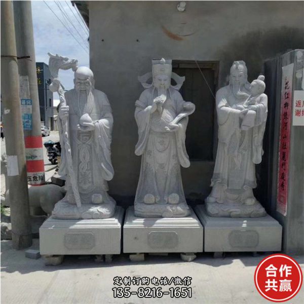 寺院户外大理石雕刻观音菩萨佛像雕塑（3）