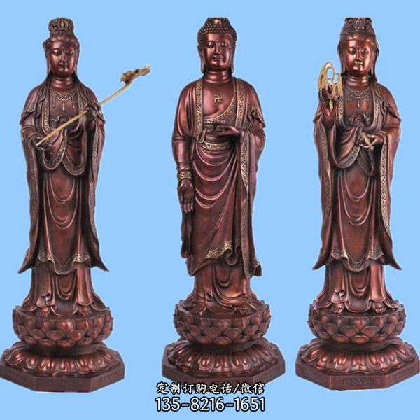 铜佛像十八罗汉 西方三圣大型佛像景区寺院雕塑（2）
