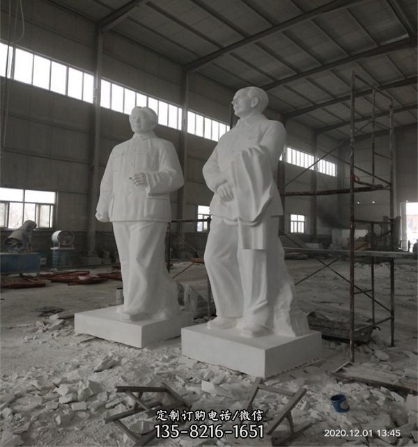 汉白玉孔子名人雕像 校园公园大型摆件（3）
