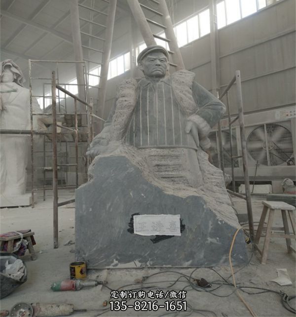 汉白玉孔子名人雕像 校园公园大型摆件（7）
