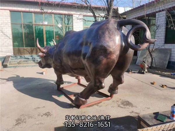 大型锻铜牛景观雕塑 城市广场招财摆件（5）