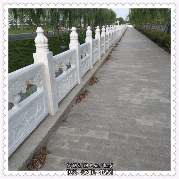 河道拱桥 别墅庭院小桥流水石雕栏杆栏板雕塑（1）