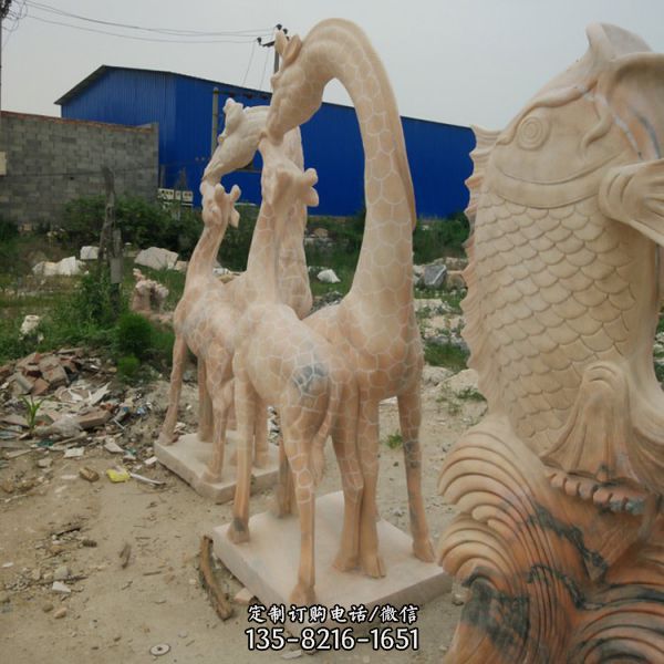 晚霞红石雕公园十二生肖动物景观雕塑（4）