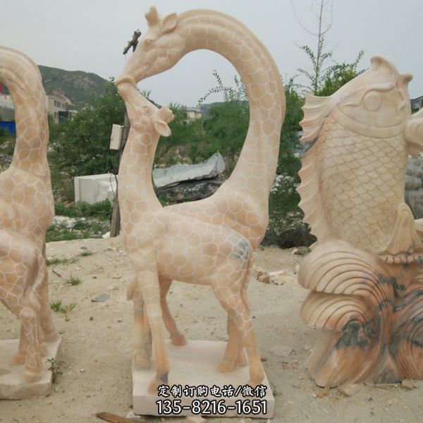 晚霞红石雕公园十二生肖动物景观雕塑（5）