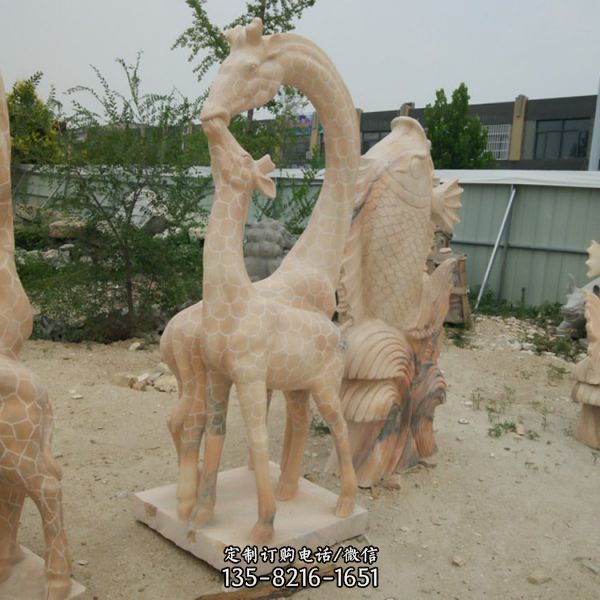 晚霞红石雕公园十二生肖动物景观雕塑（6）