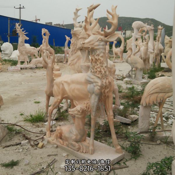 晚霞红石雕公园十二生肖动物景观雕塑（3）