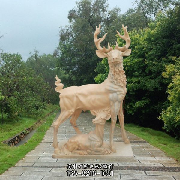 晚霞红石雕公园十二生肖动物景观雕塑（2）