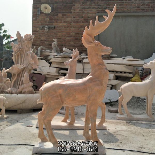 晚霞红石雕公园十二生肖动物景观雕塑（8）