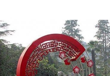 不锈钢圆环雕塑|福建省莆田市不锈钢圆环雕塑应用案例赏析