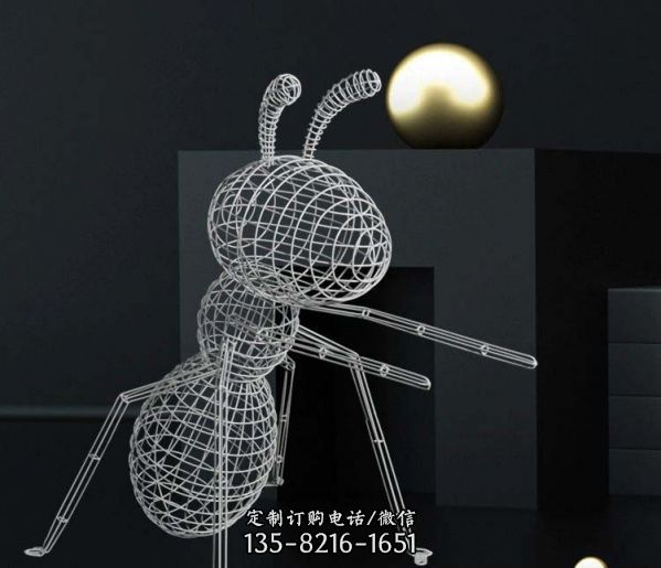 精美蚂蚁雕塑是一款以不锈钢材质为原料，具有抗腐蚀性…