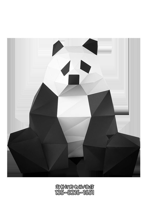 海洋之熊：玻璃钢熊猫雕塑