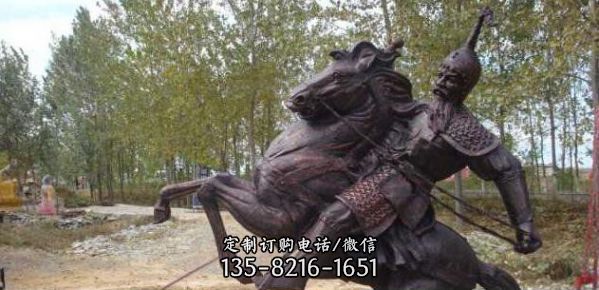 公园景观铜雕骑马雕塑