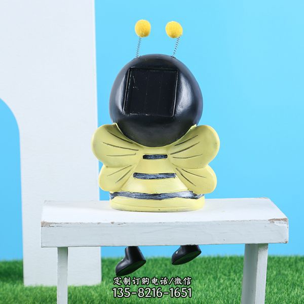 可爱树脂蜜蜂摆件雕塑