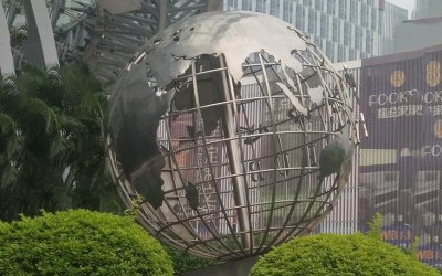 巨型仿真地球仪雕塑