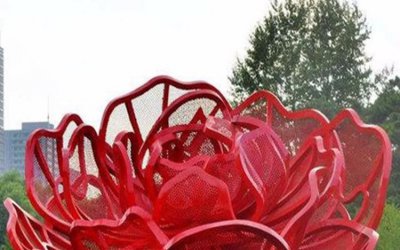 广场花园不锈钢植物艺术花朵雕塑是一种装饰精美的雕塑…