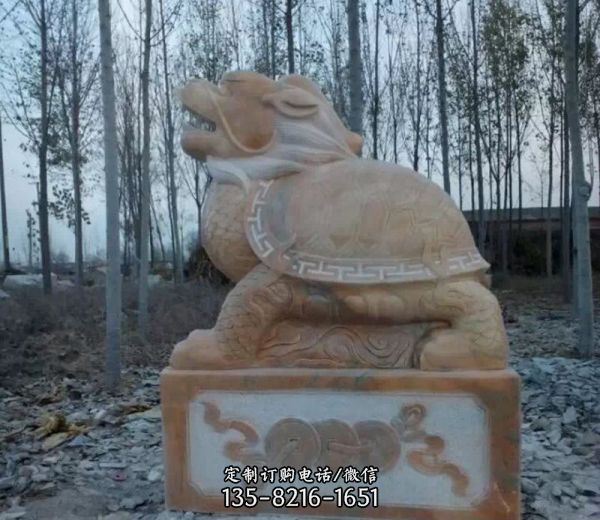 花岗岩石雕龙龟雕塑
