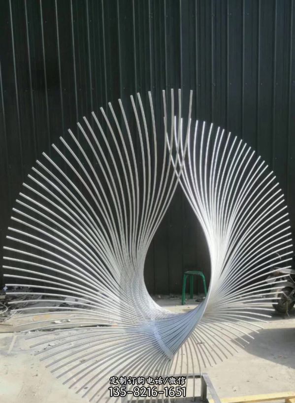 不锈钢抽象艺术凤凰雕塑