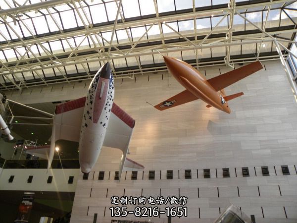 商场玻璃钢大型仿真飞机模型飞机雕塑