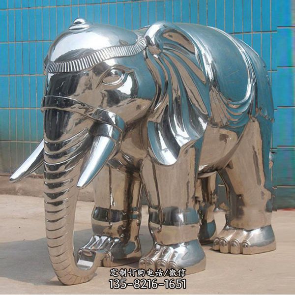 不锈钢大象雕塑是一种时尚的景区装饰品，它依据大象的…