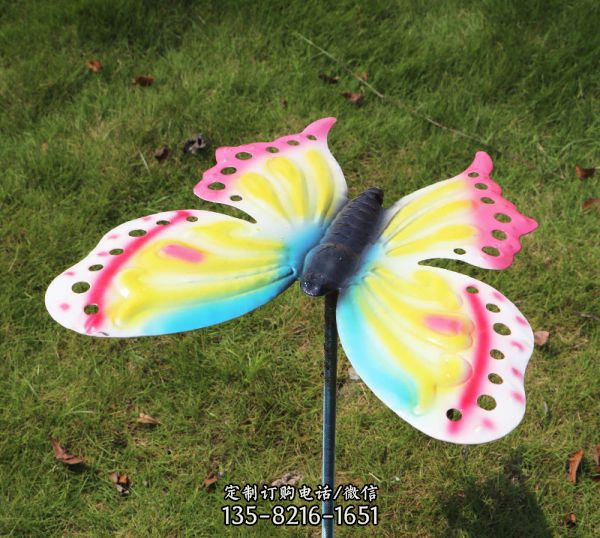 蝴蝶之舞——游乐园玻璃钢抽象蝴蝶雕塑