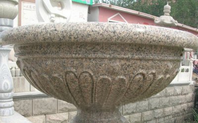 欧式花园砌石花盆